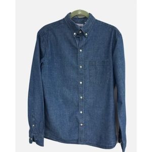 Gustin Denim Shirt Slim Fit Button Front L